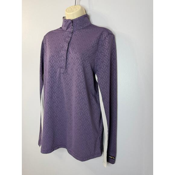 Kerrits Sport Show Shirt Long Sleeve Lightweight Equestrian Women's XL Purple - Picture 4 of 10